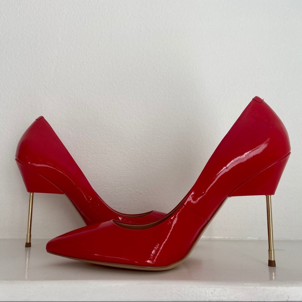 Kurt Geiger Red Patent Pumps